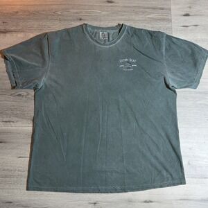 Hilton Head Island Graphic T-Shirt Comfort Colors Green Faded Tee Mens L